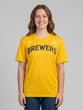 Milwaukee Brewers Unisex Jersey Shirt SZ M  The Nike Tee